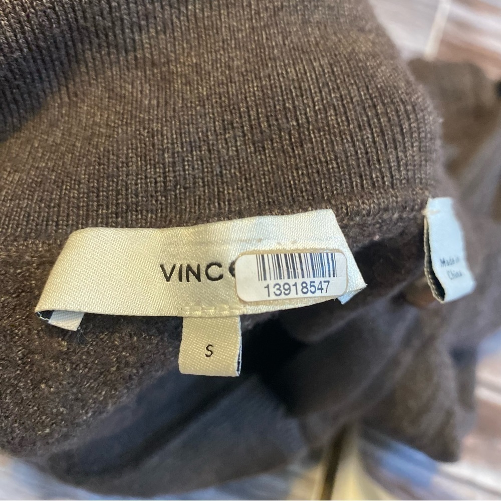 Vince Ribbed Knit Pullover Button Up Collared Pol… - image 7